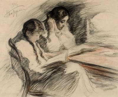 The artist’s daughters