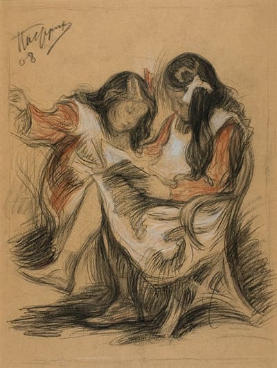 The artist’s daughters